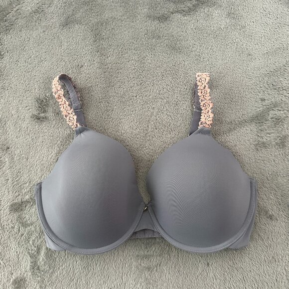 Natori Rose Dream Custom Coverage Underwire Bra Women's 34DD Blue - Picture 1 of 6